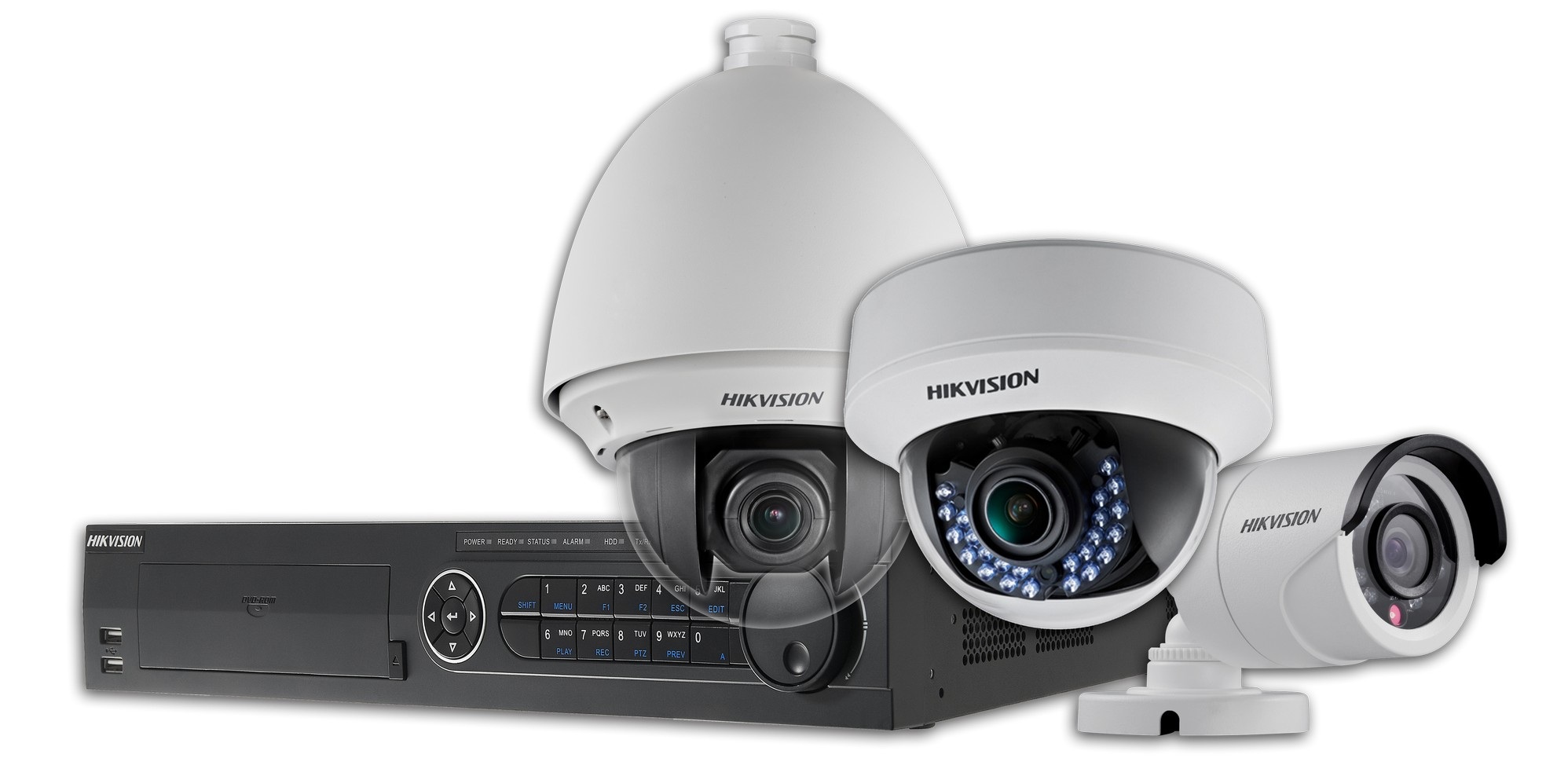 Rejestrator HD-TVI i kamery HD-TVI (obrotowa, sufitowa, kompaktowa)