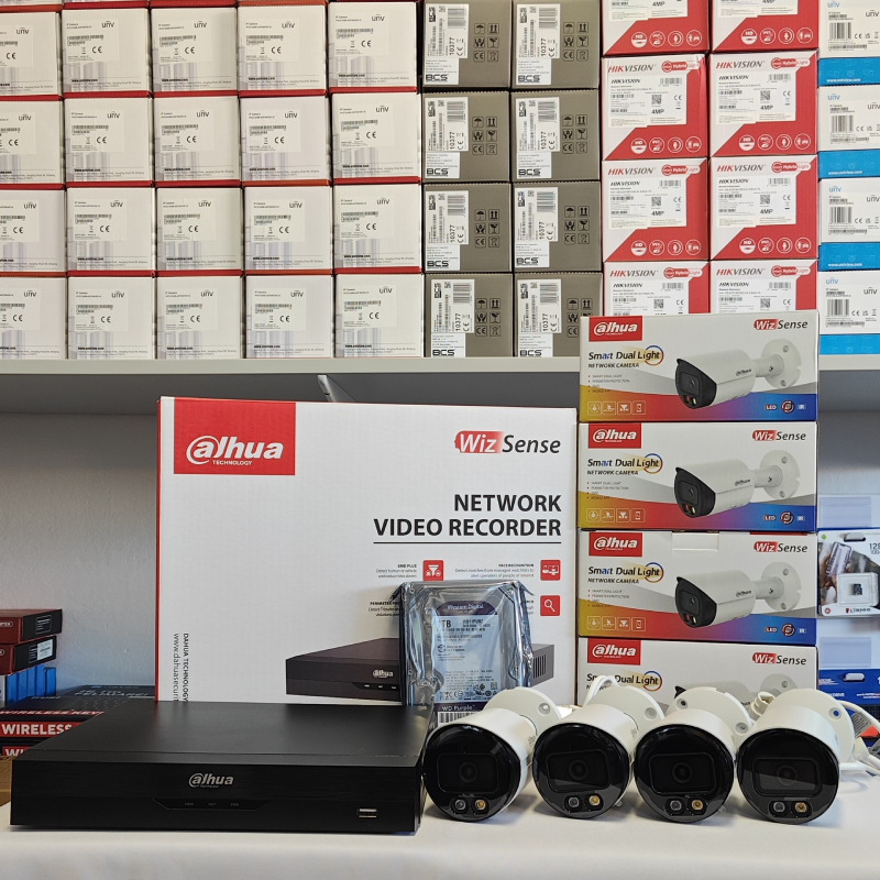 zetsaw monitroingu dahua 4 kamery